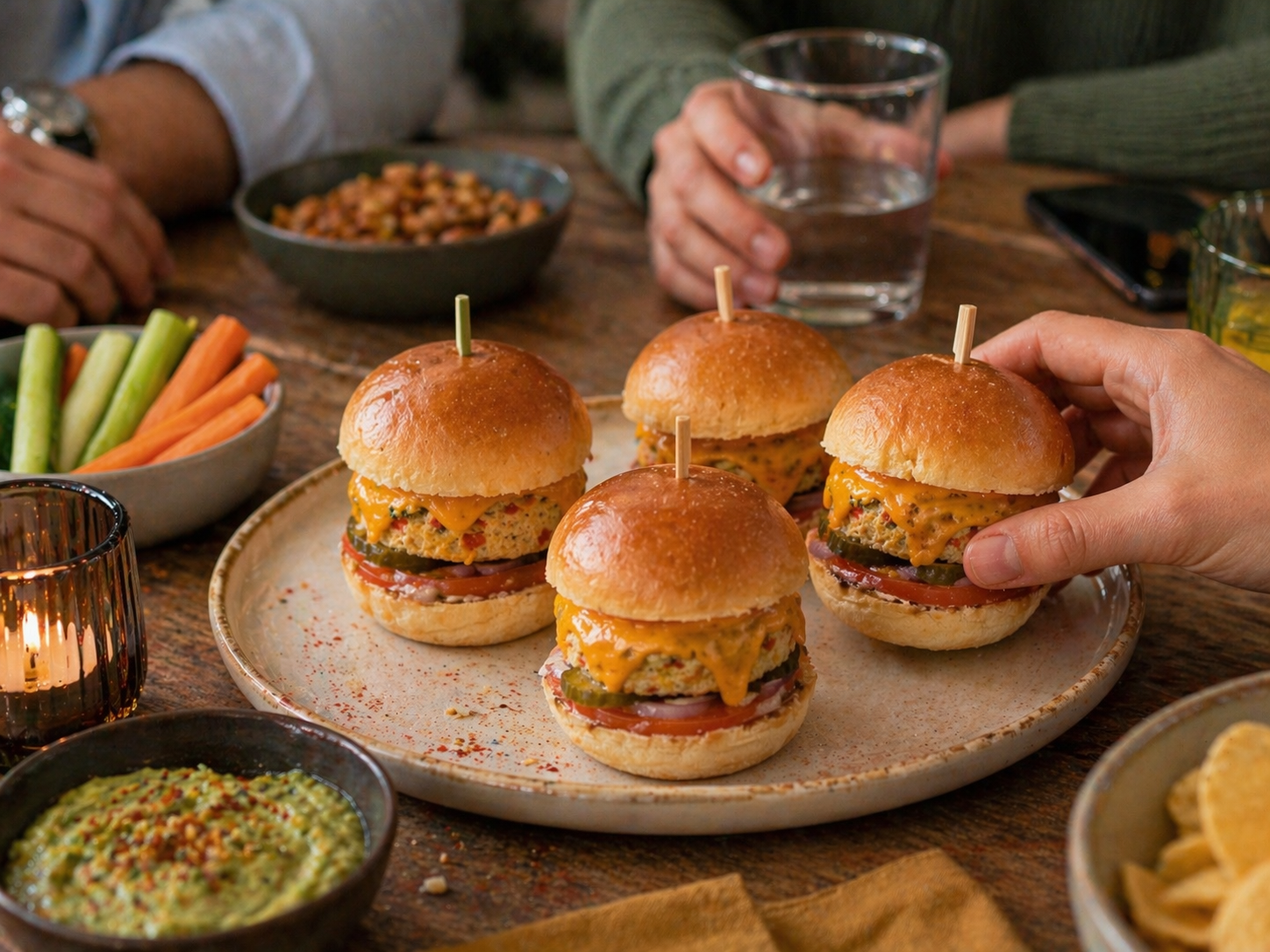 Mini burgers végétarien