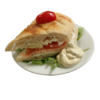 Mini focaccia saumon